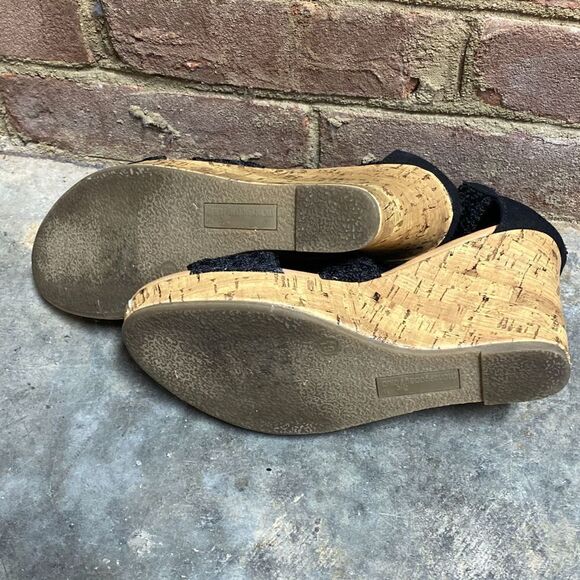 Montego Bay Club Black Wedge Sandal Size 6.5 - Picture 9 of 9